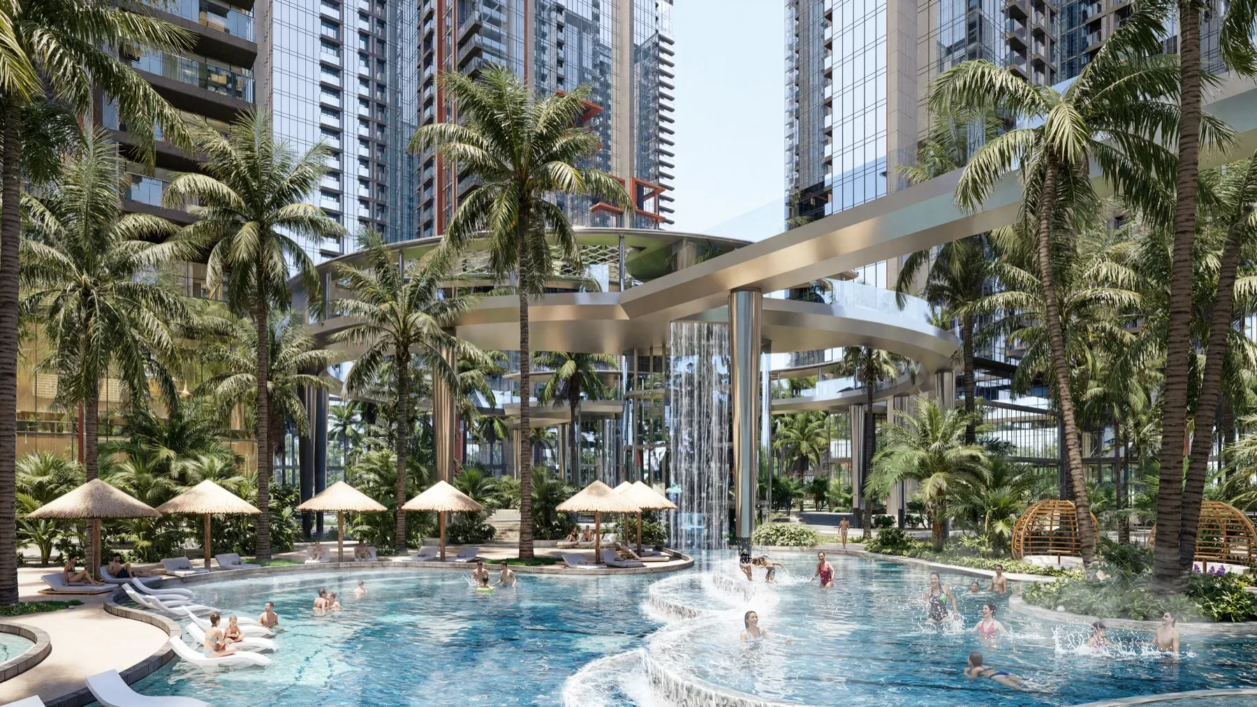 Lõi cảnh quan tiện ích Alluvia City Alumi