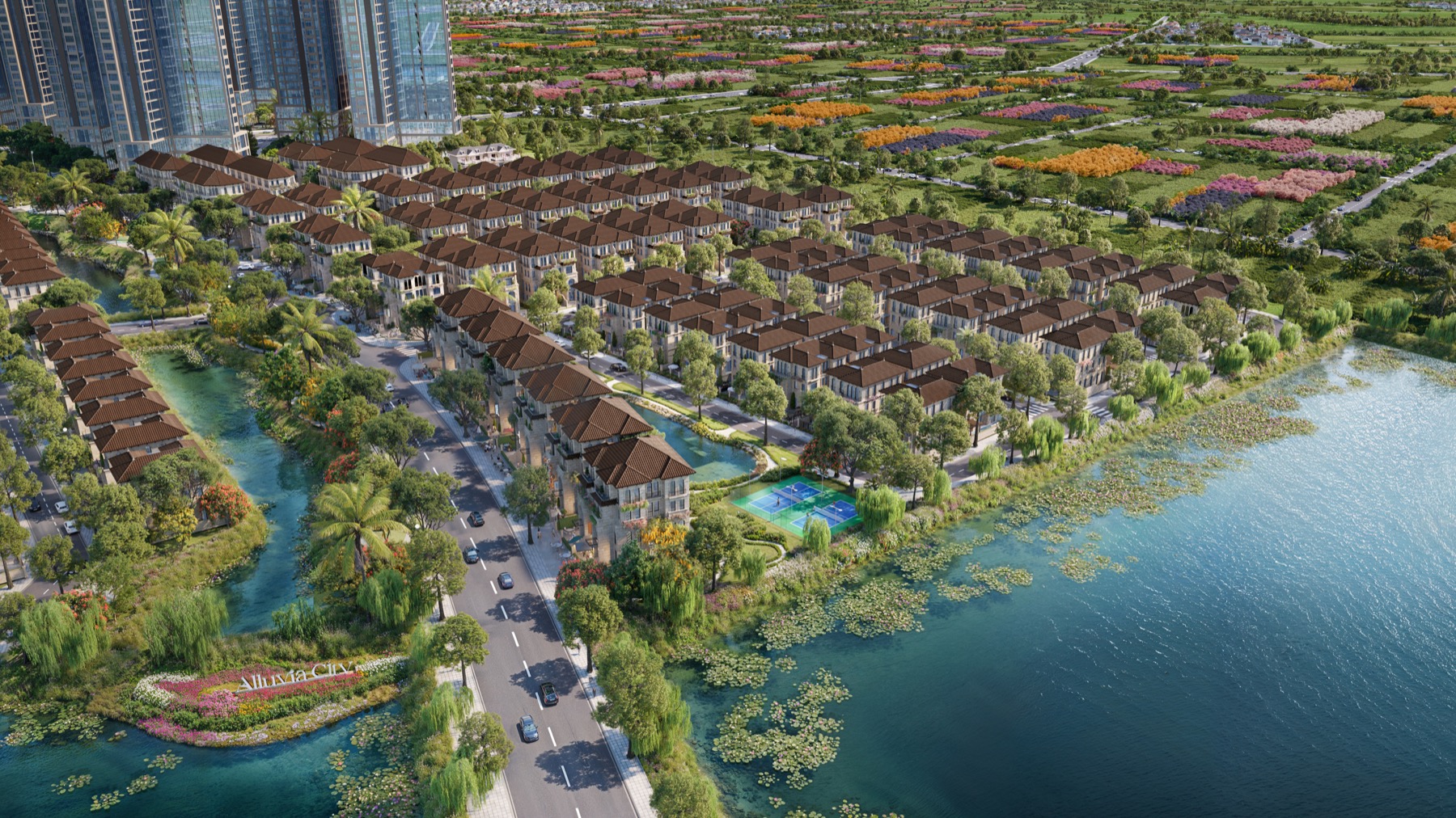 Phối cảnh tiện ích xe khẽ Alluvia City