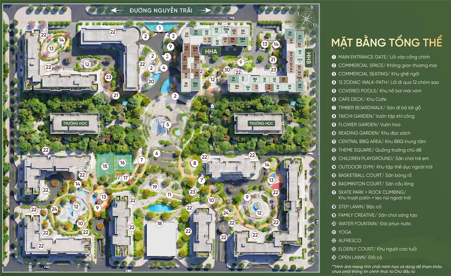 Mặt bằng tổng thể Hanoi Seasons Garden
