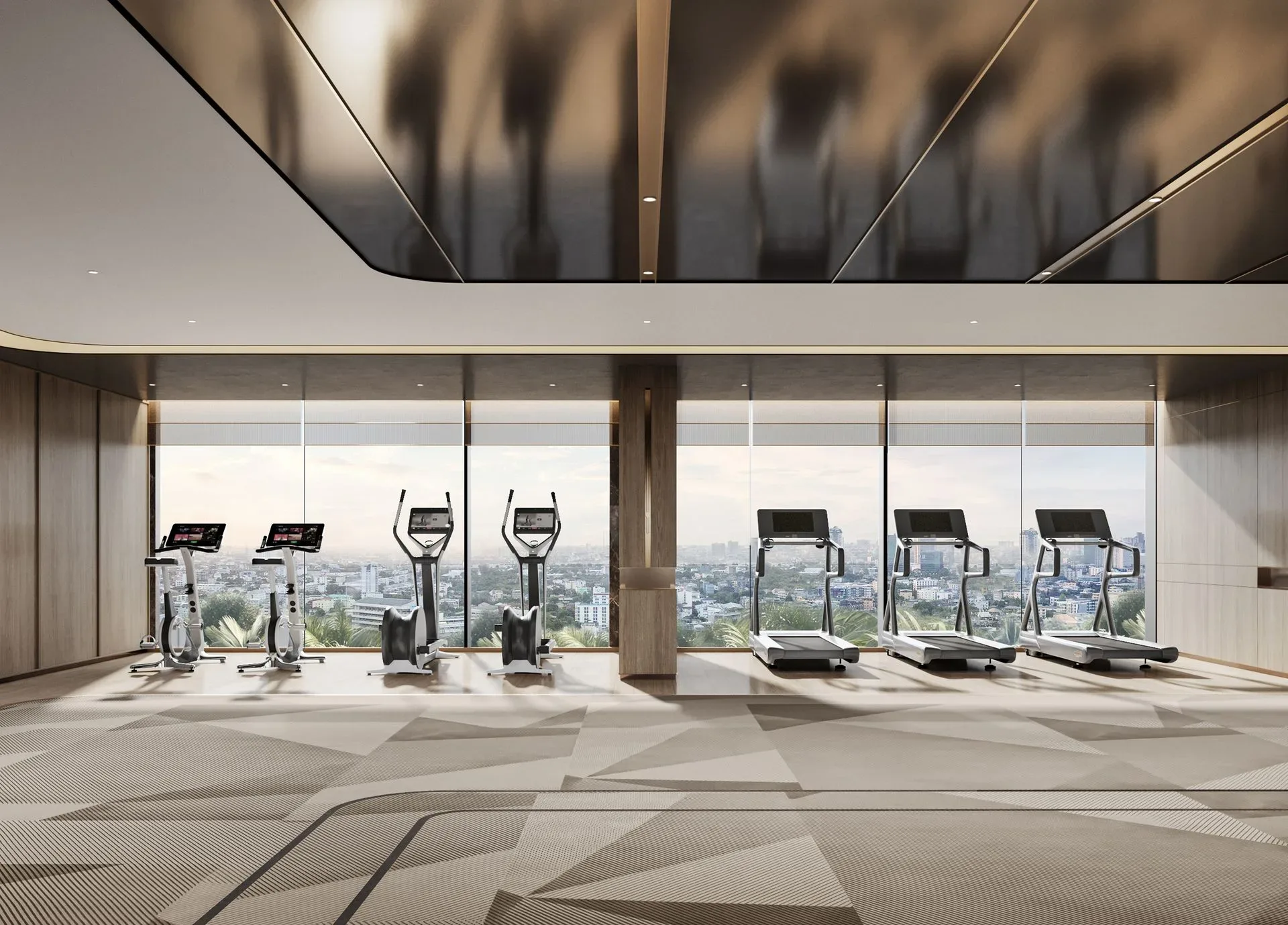 Phòng Gym club trang bị hiện đại tại Lumiere Hanoi Seasons Garden Nguyễn Trãi