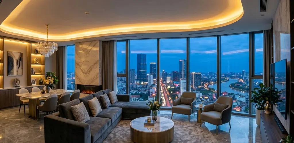 Không gian làm việc Business lounge cao cấp tại Lumiere Hanoi Seasons Garden Nguyễn Trãi