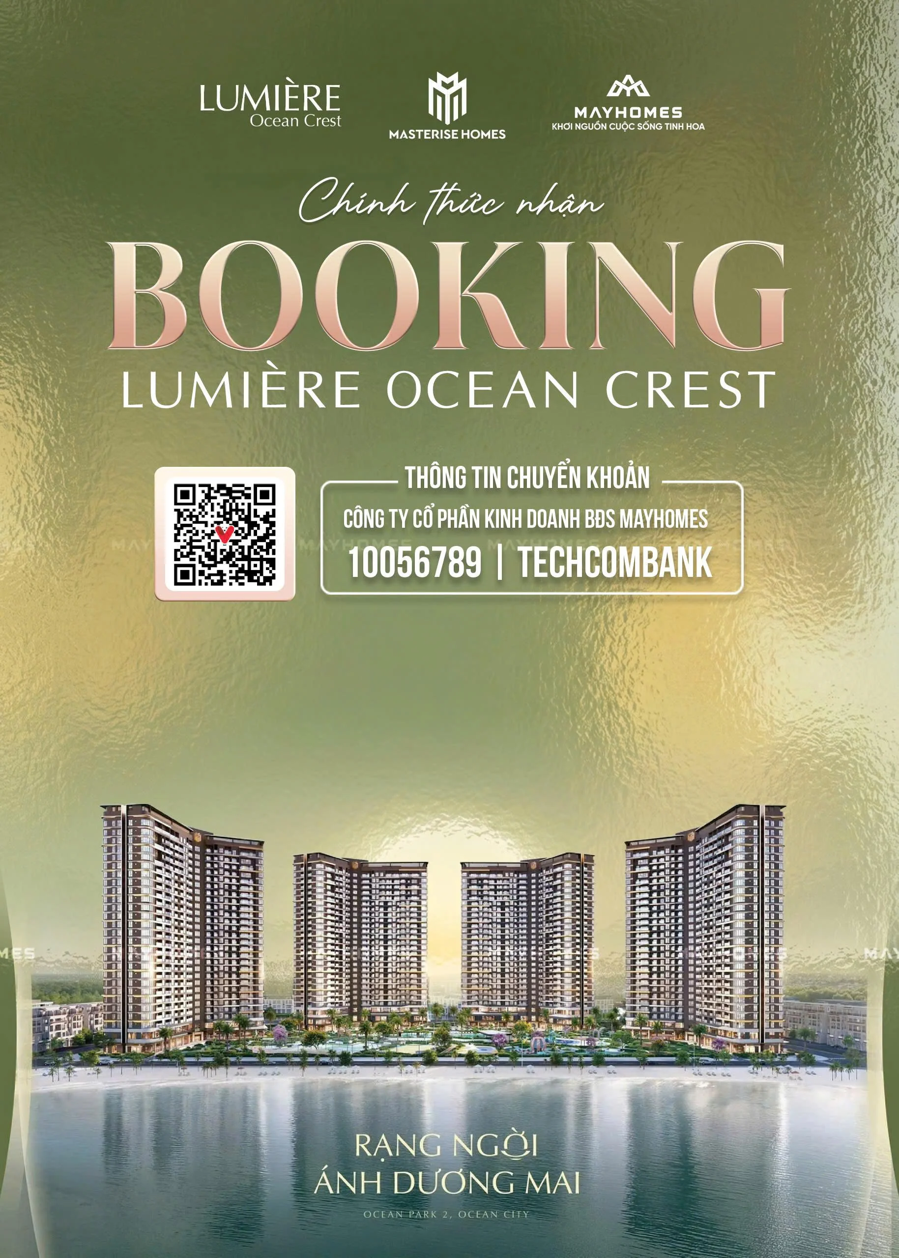 Booking sớm căn hộ LUMIÈRE Ocean Crest