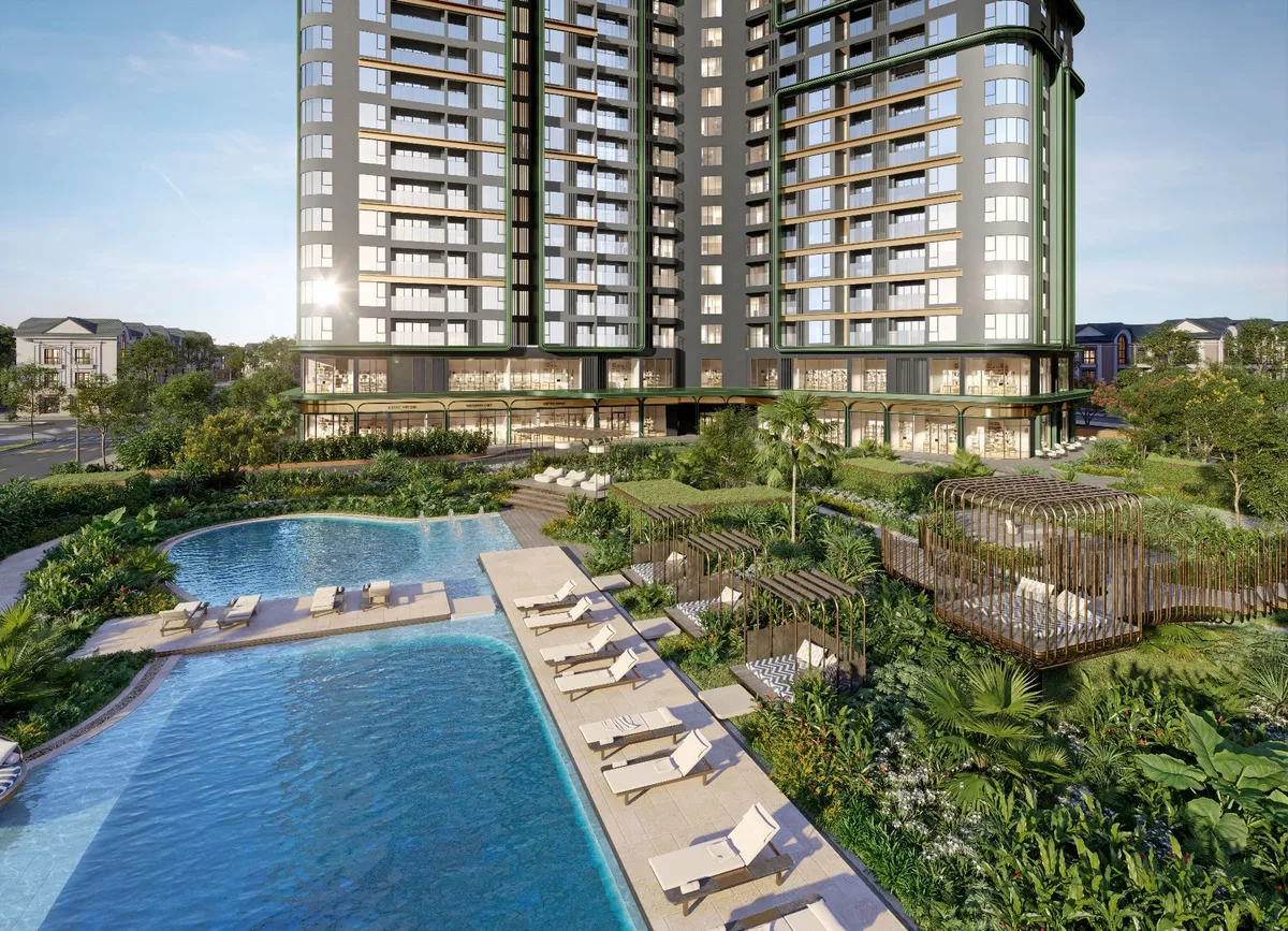 Bể bơi resort ngoài trời 900m2