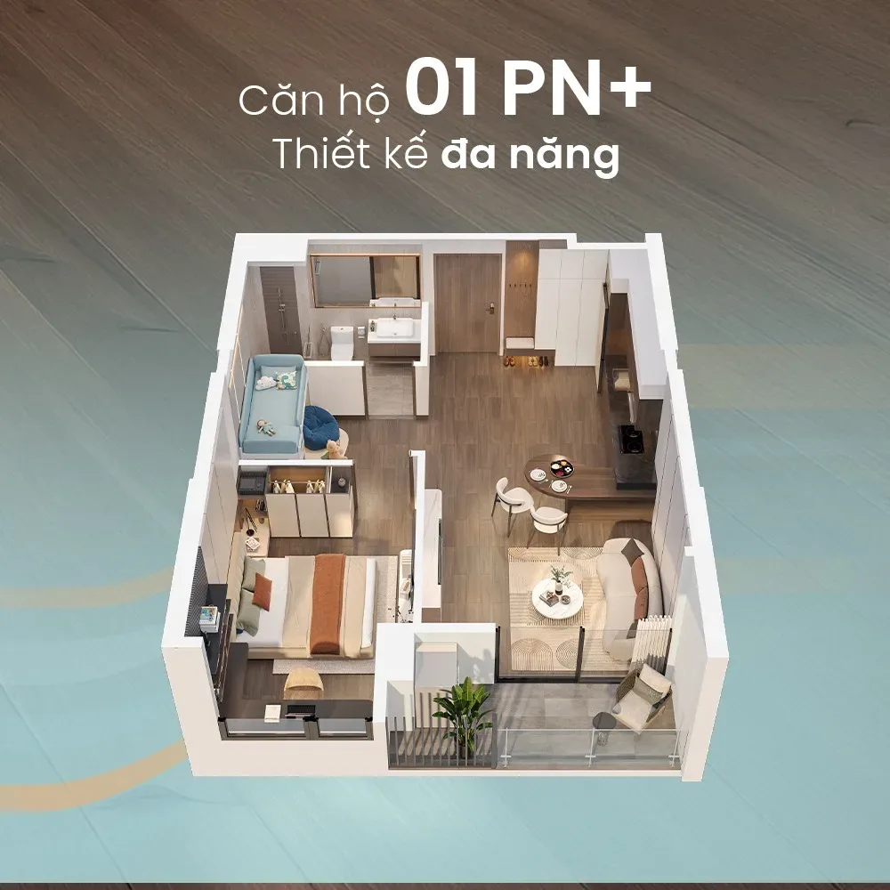 Căn hộ 1 Phòng Ngủ & 1PN+ Masteri Grand Coast