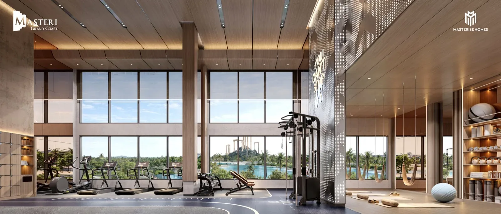 Phòng gym cư dân tại Masteri Grand Coast Ocean City