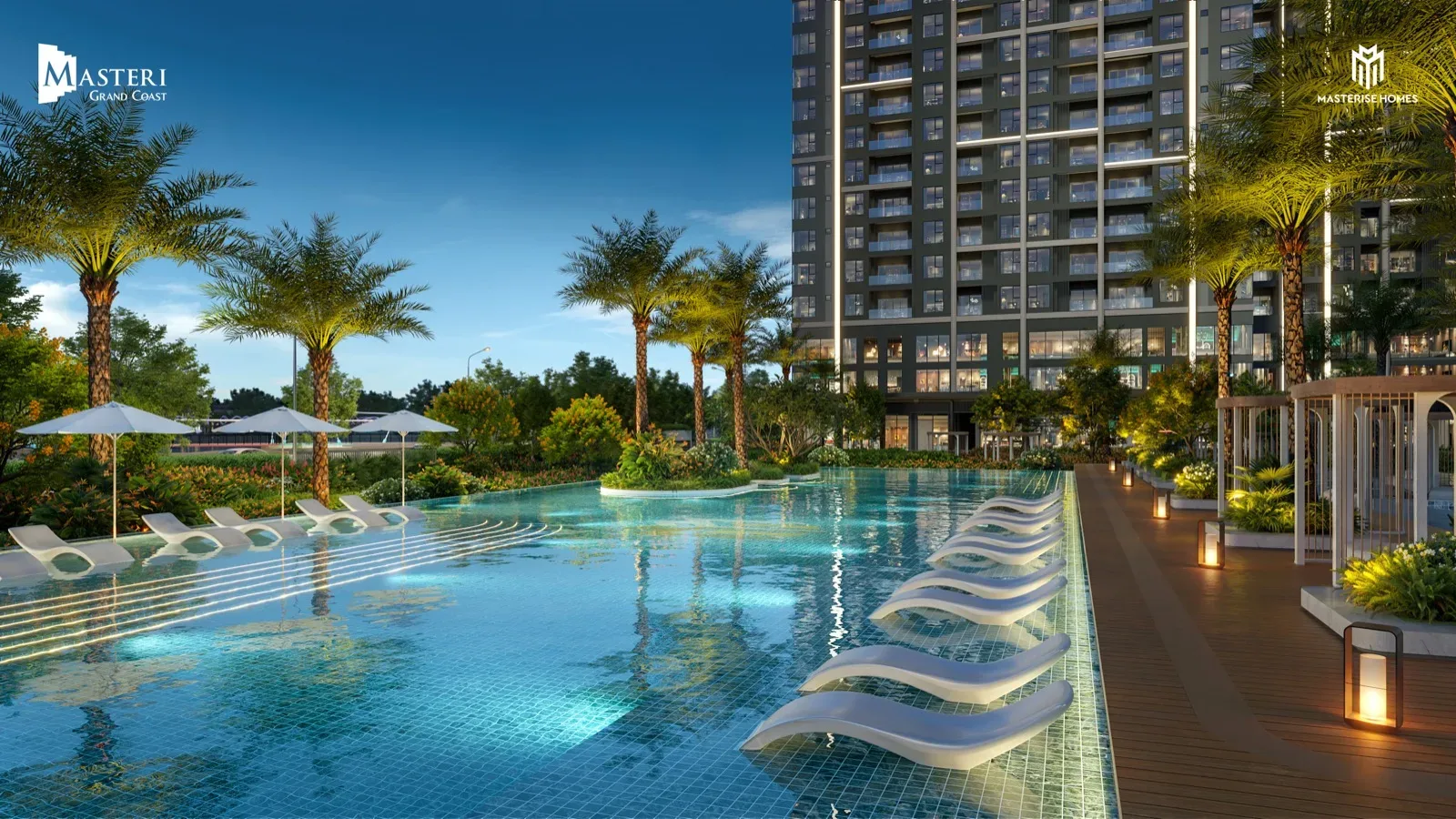 Bể bơi ngoài trời tại Masteri Grand Coast Ocean City