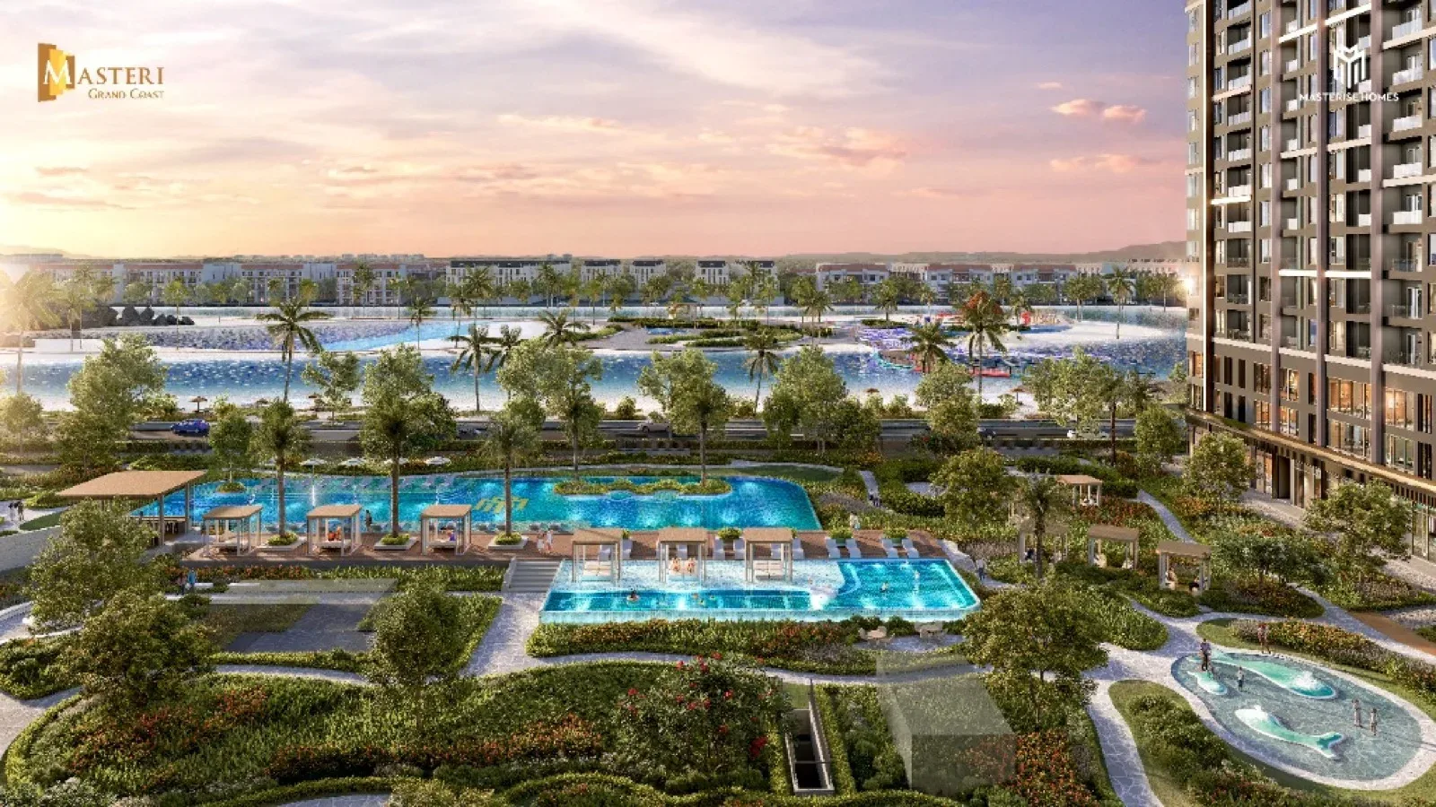 Công viên liên hoàn tại Masteri Grand Coast Ocean City