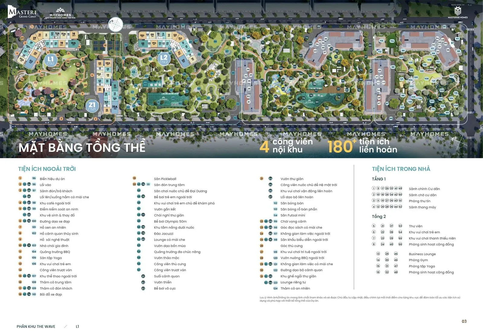 Mặt bằng tổng khu Masteri Grand Coast