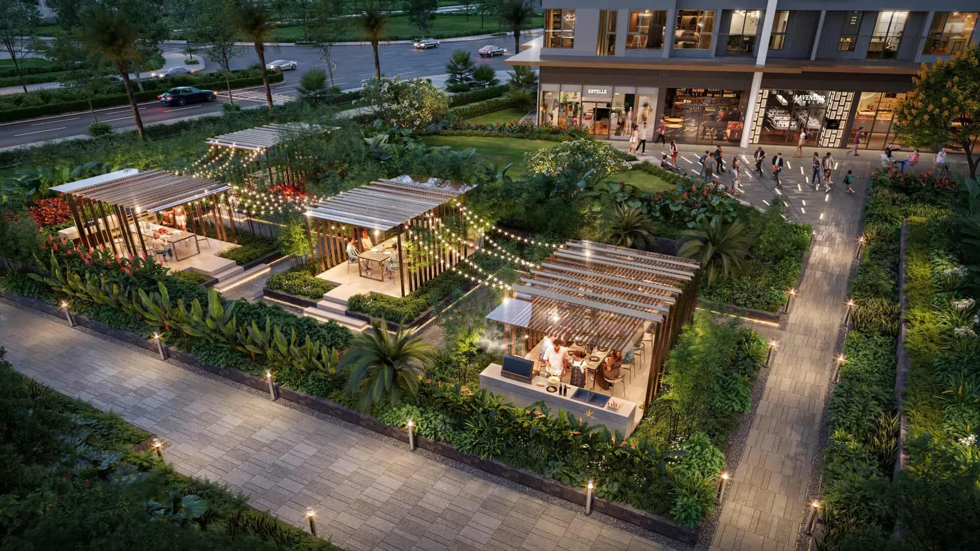 Lối dạo bộ thư giãn Masteri Lakeside