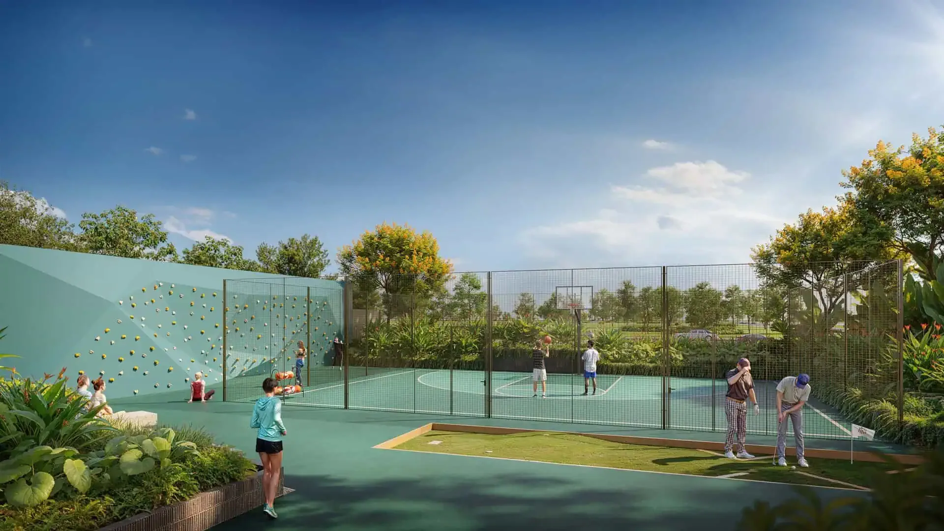 Vườn cảnh quan nghệ thuật Masteri Lakeside