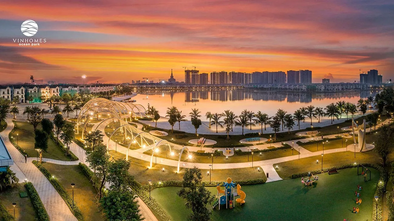 Hệ tiện ích công viên nội khu biệt lập tại phân khu Vịnh Xanh